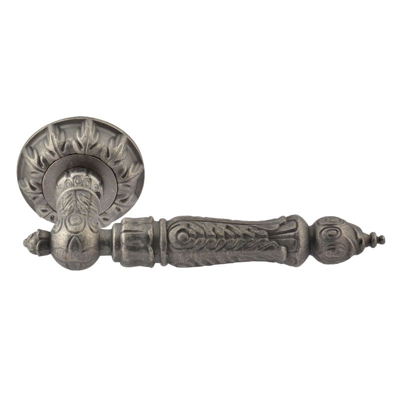 Ручка дверная Лансароте цвет Застаренное серебро Нора-М