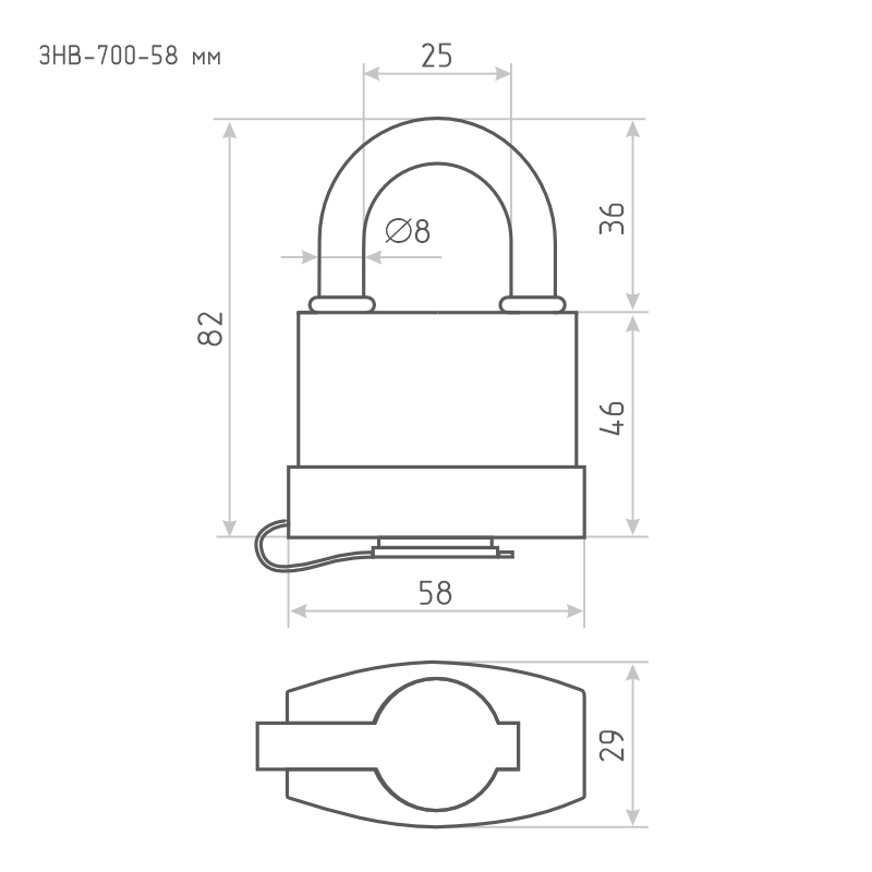 Замок навесной всепогодный ЗНВ-700 красный 83 мм купить от 446 руб