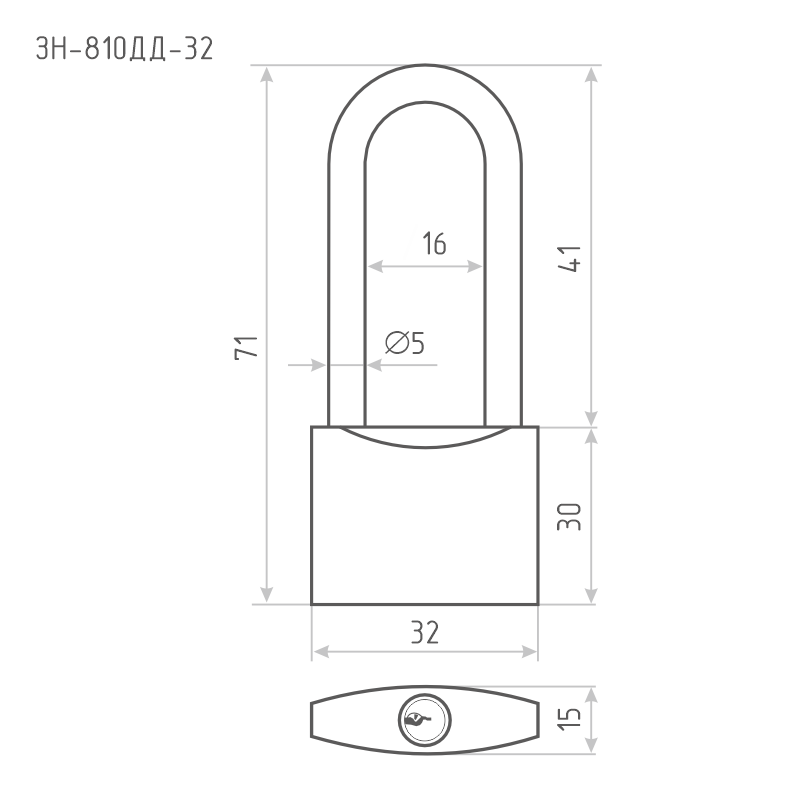 Замок навесной ЗН-810дд купить от 205 руб. оптом и в розницу от