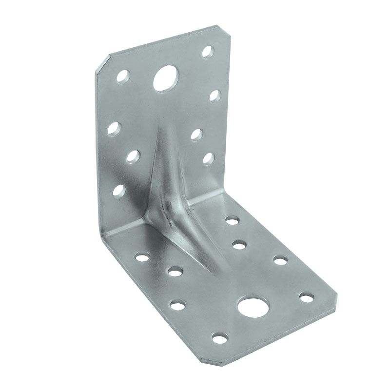 Уголок крепежный усиленный 70*70*55*2,5 - Цинк - 16525