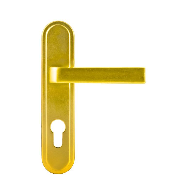 Ручка дверная на планке 108-62 мм - Золото - 9700