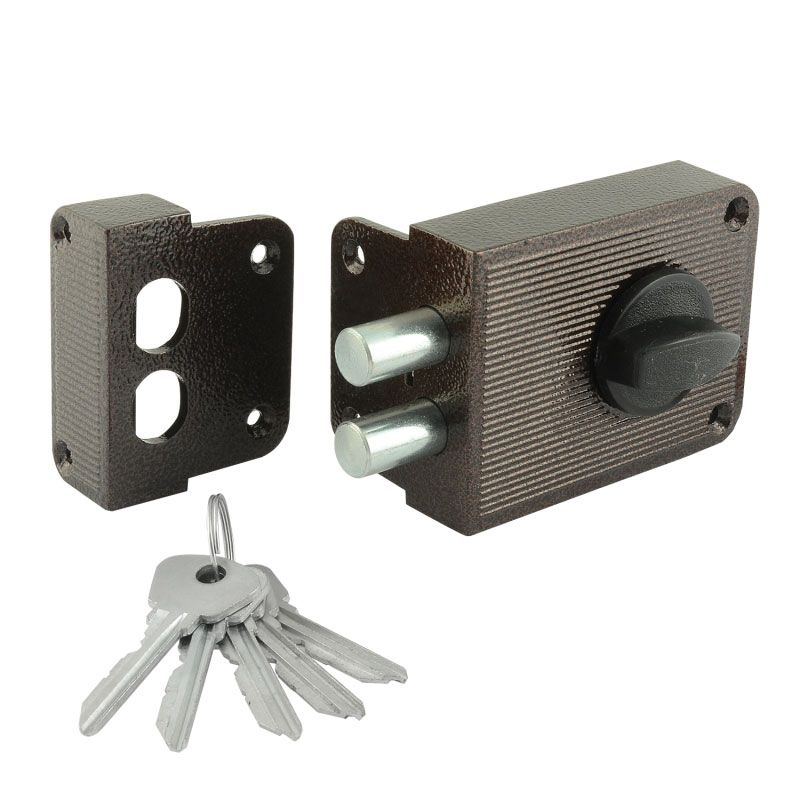 Замок накладной  ЗН1-3 - Медь - 16208