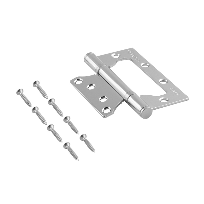 Комплектация и упаковка Петля без врезки 800-4" STD (100*75*2,5) без колп. цвет Хром Нора-М