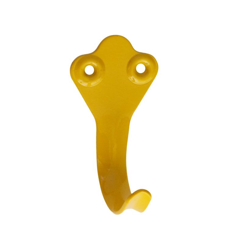 Крючок-вешалка №2 (1 рожковый) цвет Желтый Нора-М