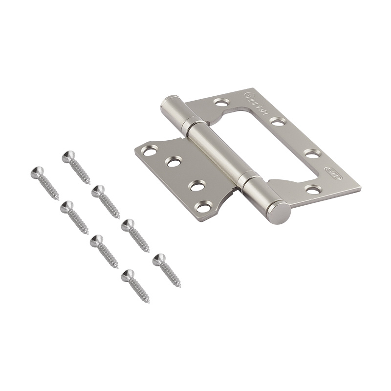 Комплектация и упаковка Петля без врезки 800-4" STD (100*75*2,5) без колп. цвет Матовый никель Нора-М