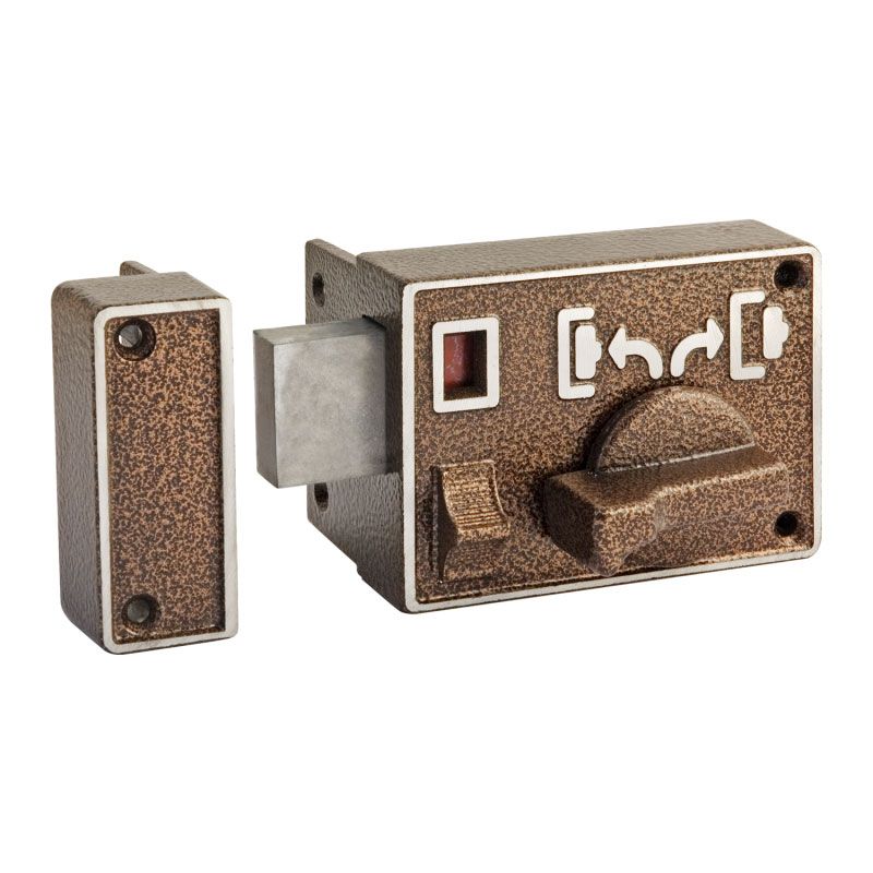 Замок накладной  ЗН1А-СМ - Медь - 12843