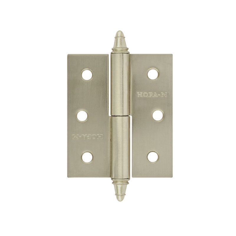 Петля левая/правая 610-3" (75*63*2,5) с колп. - Матовое хромовое покрытие - Правая - 12919