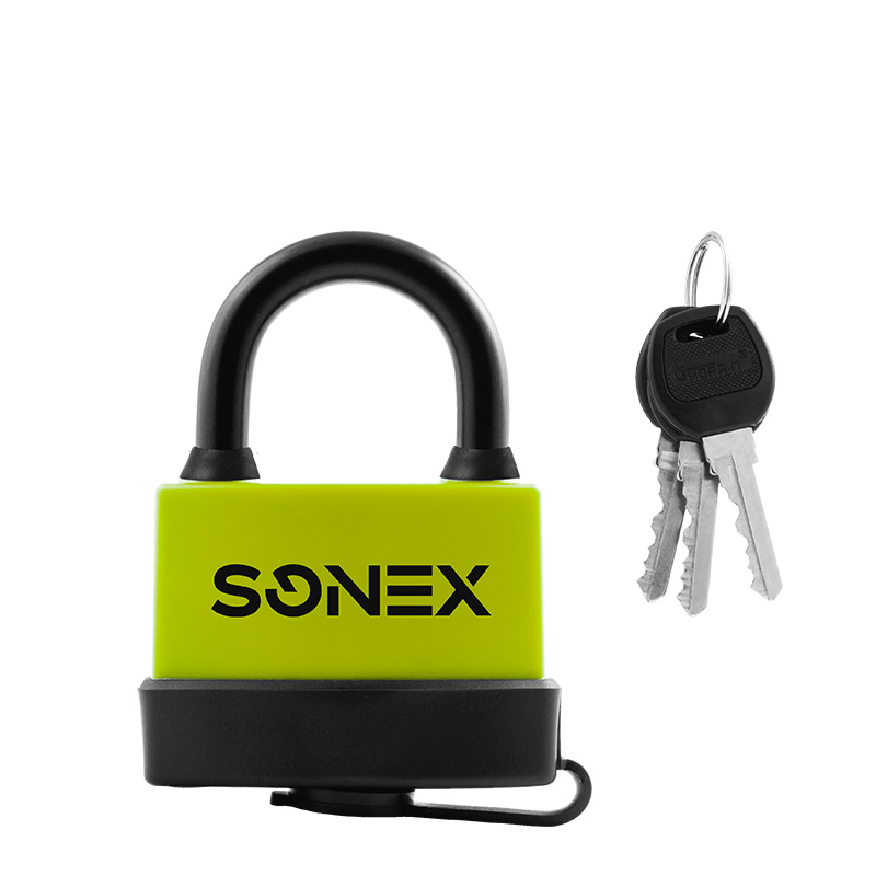 Замок навесной всепогодный SONEX ЗНВ цвет Шартрез Нора-М