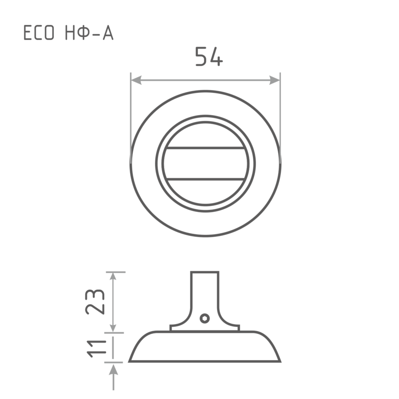 Схема Фиксатор ECO НФ-А цвет Матовый хром Нора-М