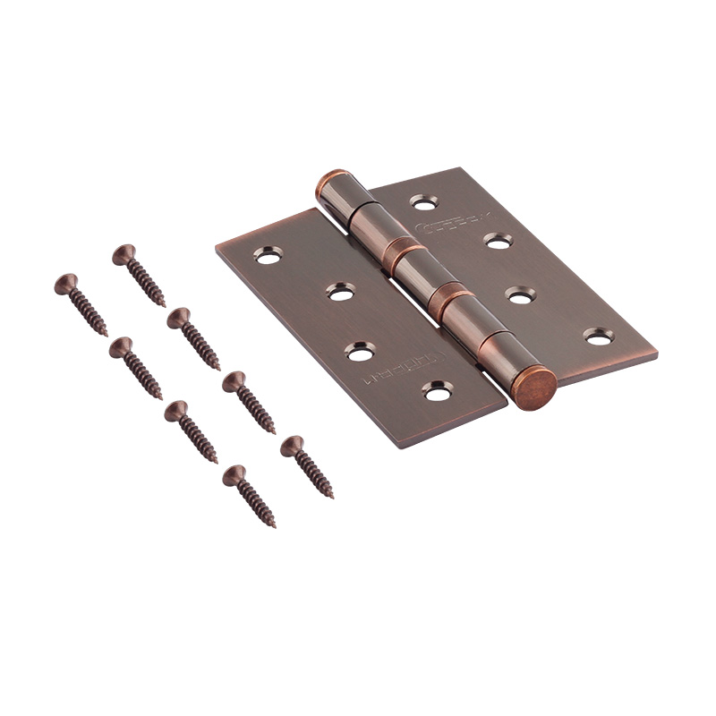 Комплектация и упаковка Петля универсальная 4"-2ВВ (100*75*2,5) без колп. цвет Старая медь Нора-М