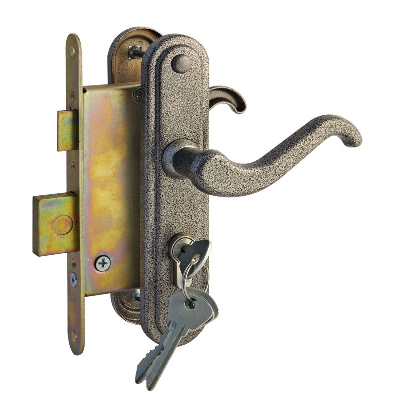 Замок врезной  ЗВ4-3.02 - Серебро - 12832