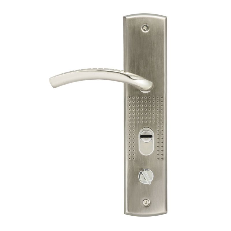 Ручка на планке для китайских дверей 200(96) (правая) - Матовый никель - 15523