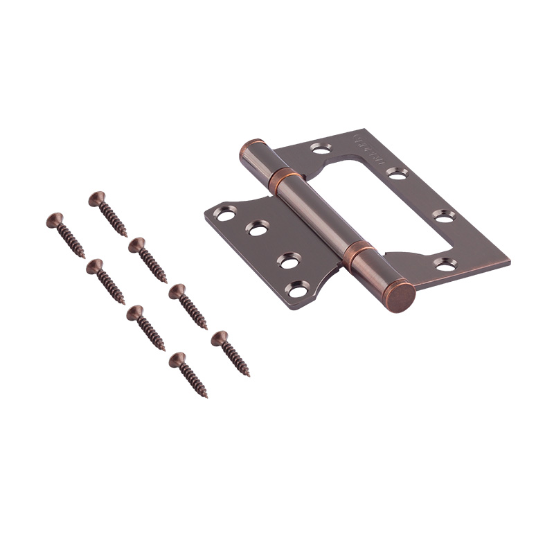 Комплектация и упаковка Петля без врезки 800-4" (100*75*2,5) без колп. цвет Старая медь Нора-М