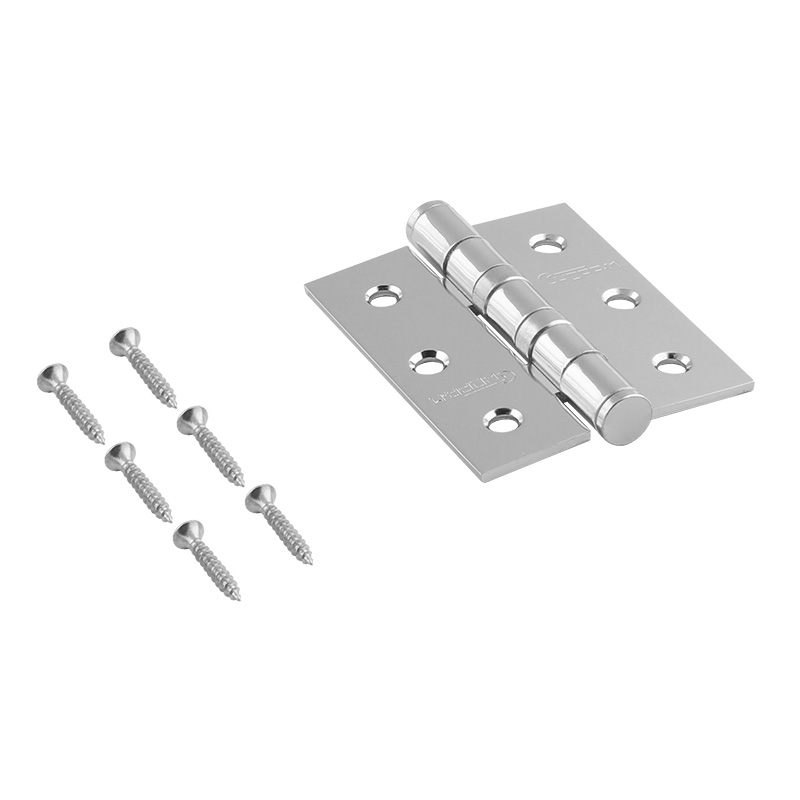 Комплектация и упаковка Петля универсальная 3"-2ВВ (75*63*2,5) без колп. цвет Хром Нора-М