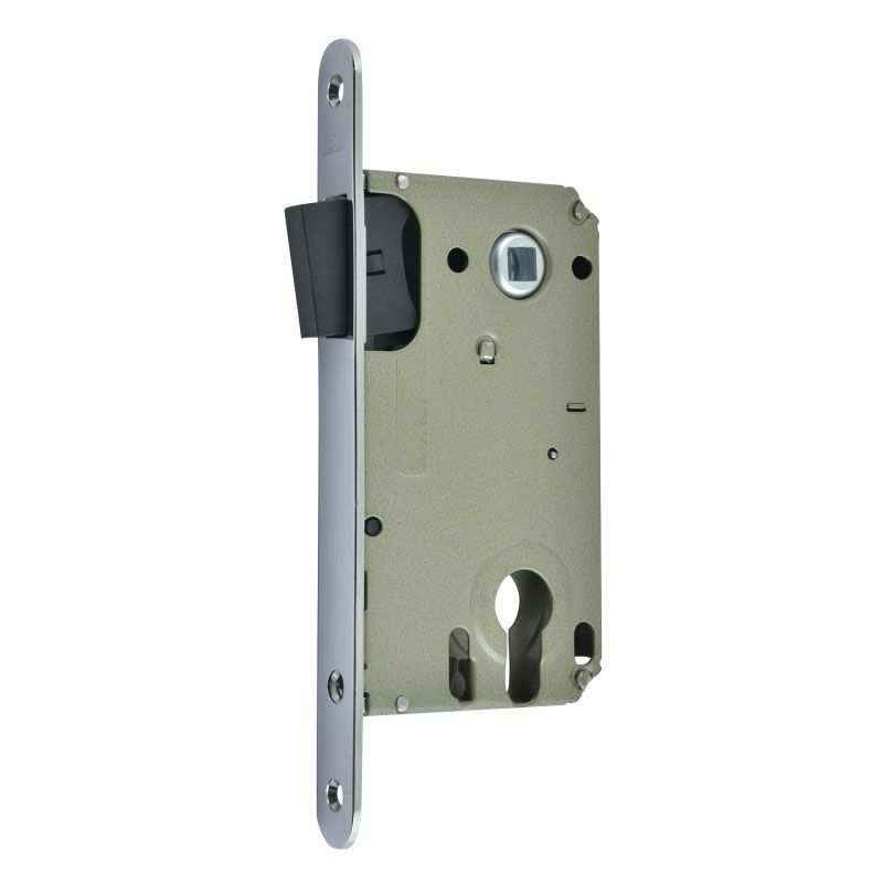 Корпус замка под цилиндр магнитный 25М-85 мм - Хром - 14747