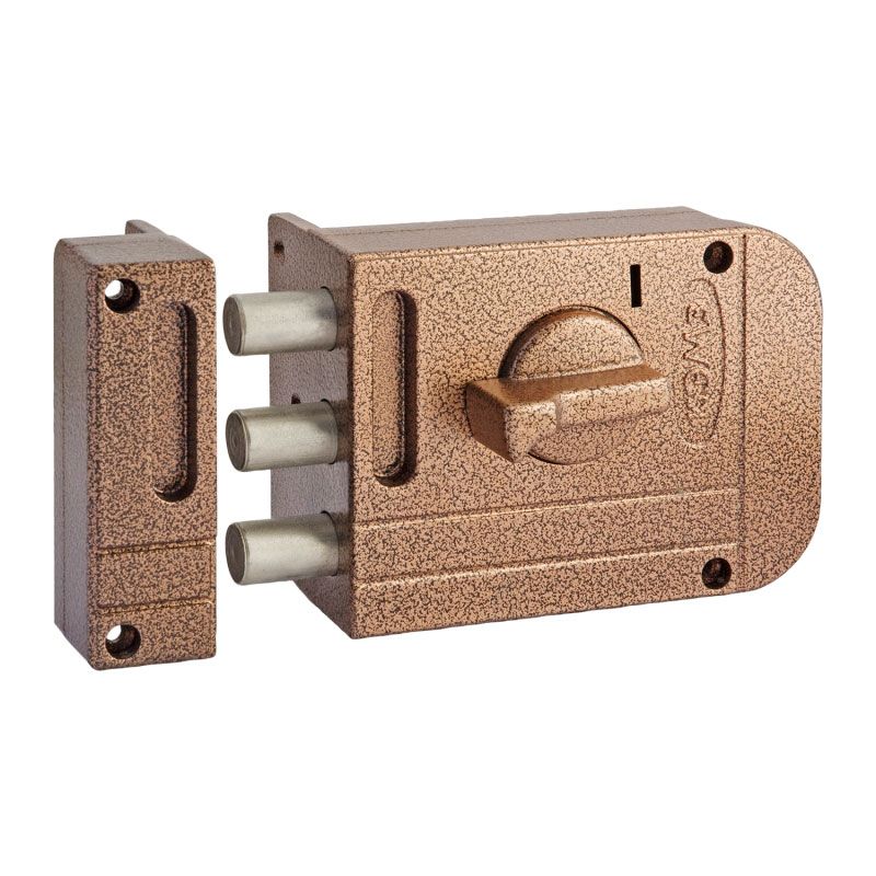 Замок накладной  ЗН1-М3 - Медь - 12842