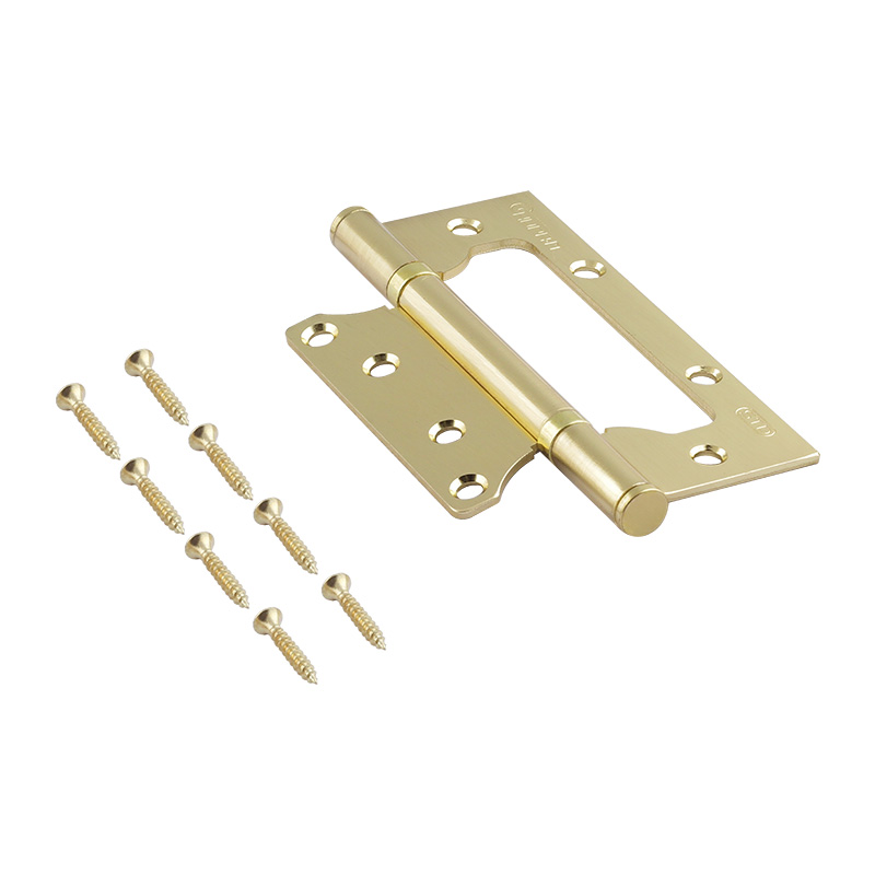 Комплектация и упаковка Петля без врезки 800-5" STD (125*75*2,5) без колп. цвет Матовое золото Нора-М