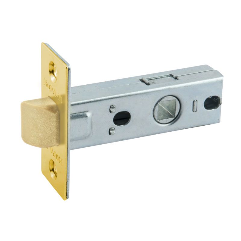 Защелка с пластиковым ригелем С-45П - Матовое золото - 15848