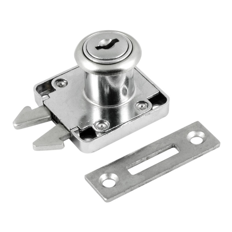 Мебельный замок 6202-22 - Хром - 8493