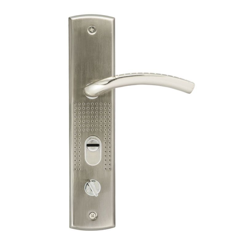 Ручка на планке для китайских дверей 200(96) (левая) - Матовый никель - 15522