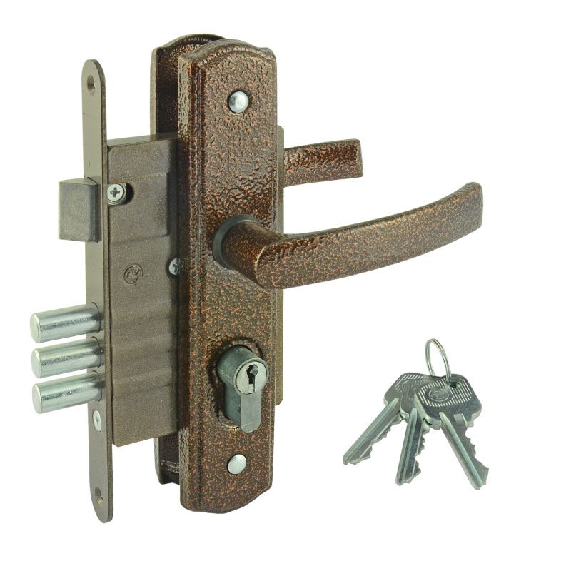 Замок врезной  ЗВ4-1-8-17 - Антик/медь - 16213