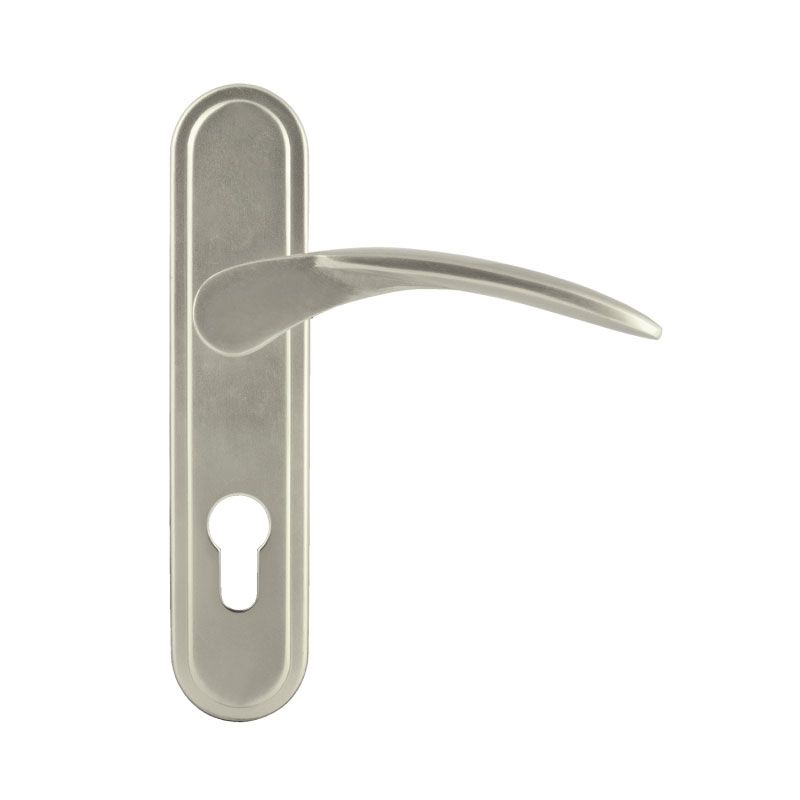 Ручка дверная на планке 109-62 мм - Хром - 12814