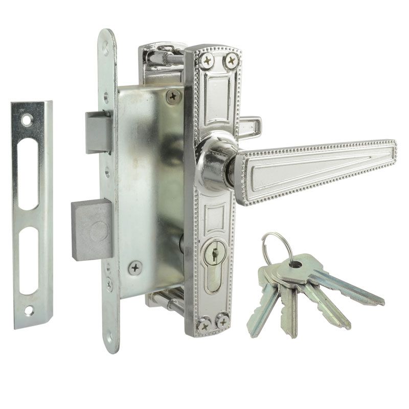 Замок врезной  ЗВ4-3.01 - Хром - 16418