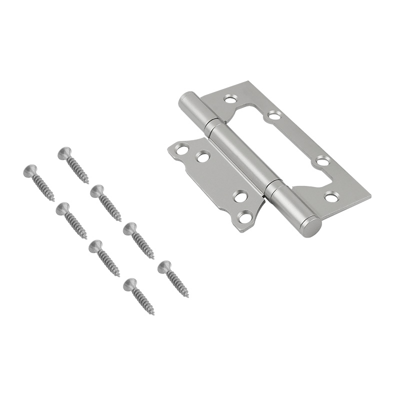 Комплектация и упаковка Петля без врезки 800-5'' (125*74*2,6мм) без колп. ISPARUS цвет Матовый никель Нора-М
