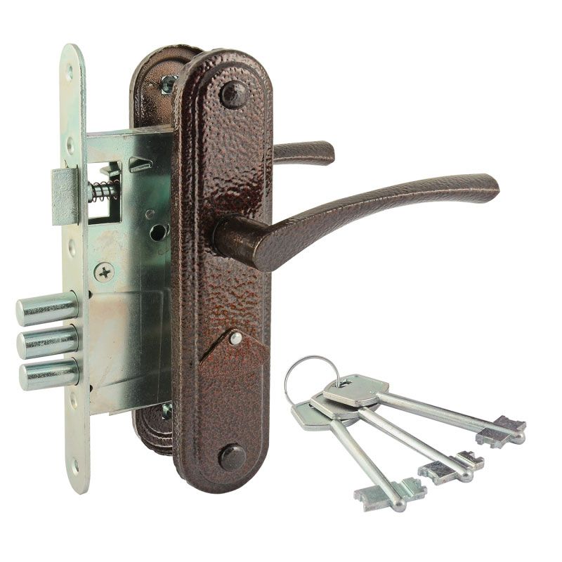 Замок врезной  ЗВ9-4.2 - Медь - 16207