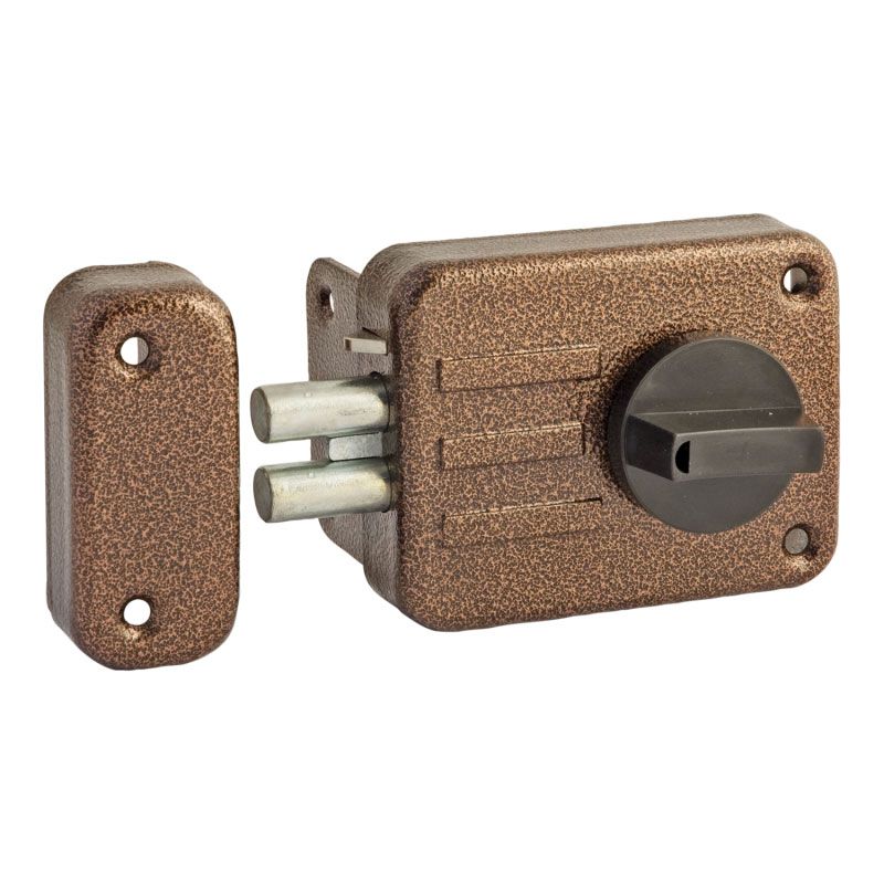 Замок накладной  ЗНД1А-Т - Медь - 12851