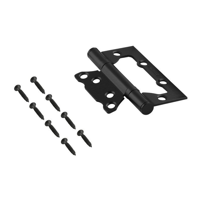 Комплектация и упаковка Петля без врезки 800-4'' (100*74*2,5мм) без колп. ISPARUS цвет Черный Нора-М