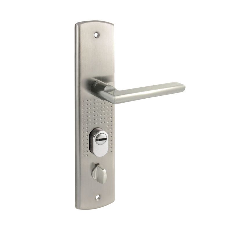 Ручка на планке для китайских дверей 200(108) (левая) - Матовый никель - 16411