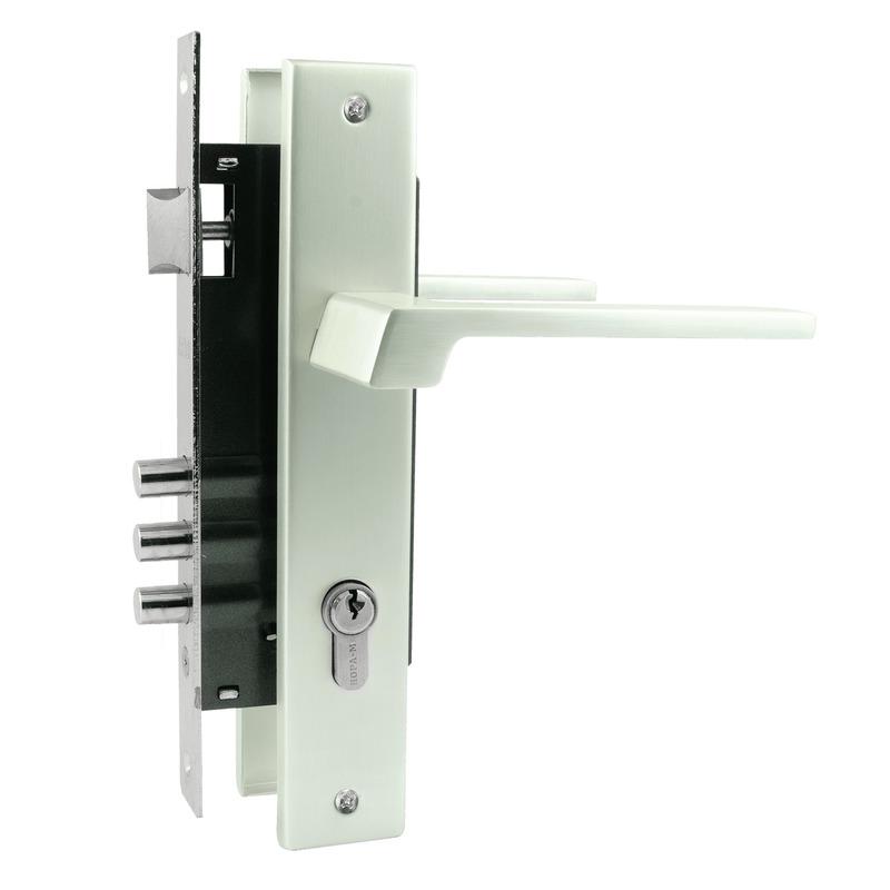 Замок врезной 111-85М - Белый жемчуг - 16715