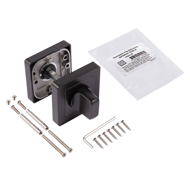 Комплектация и упаковка Фиксатор накладка ISPARUS ПНФ-К цвет Черный Нора-М