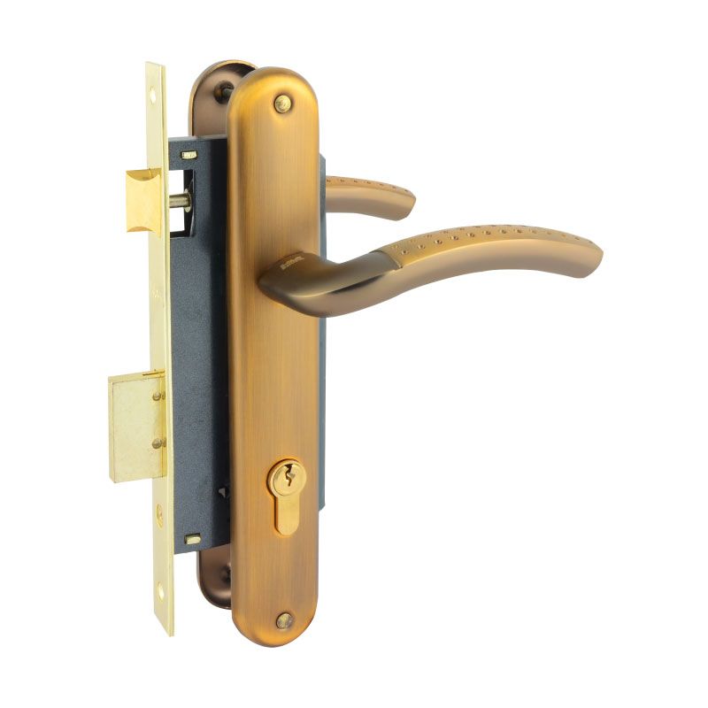 Замок врезной 96-85К - Матовый кофе - 16157