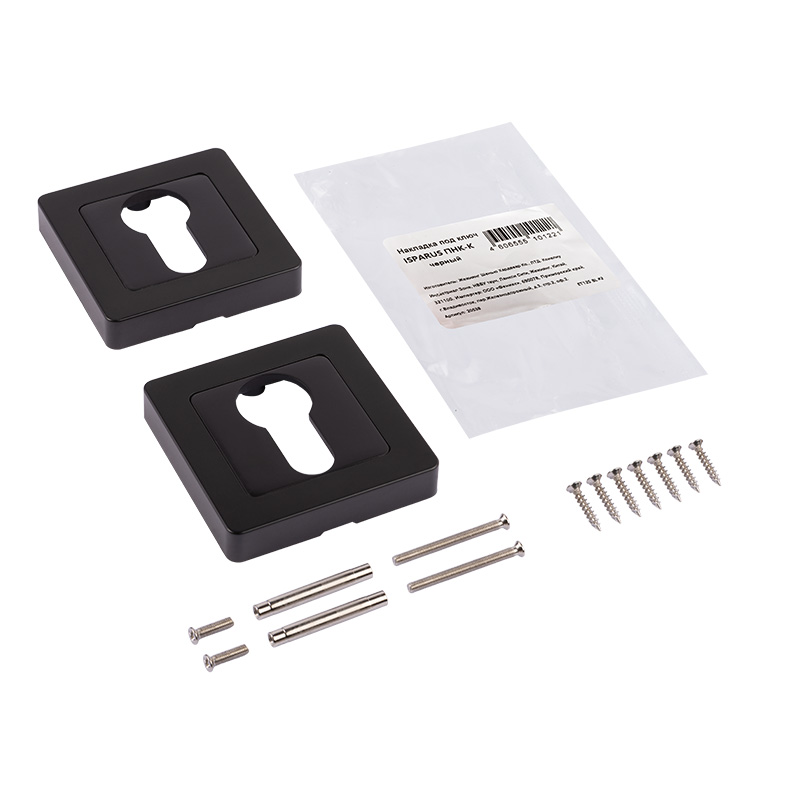 Комплектация и упаковка Накладка дверная ISPARUS ПНК-К цвет Черный Нора-М