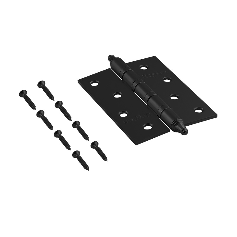 Комплектация и упаковка Петля универсальная 4"-4ВВ (100*75*2,5) с колп. цвет Черный Нора-М