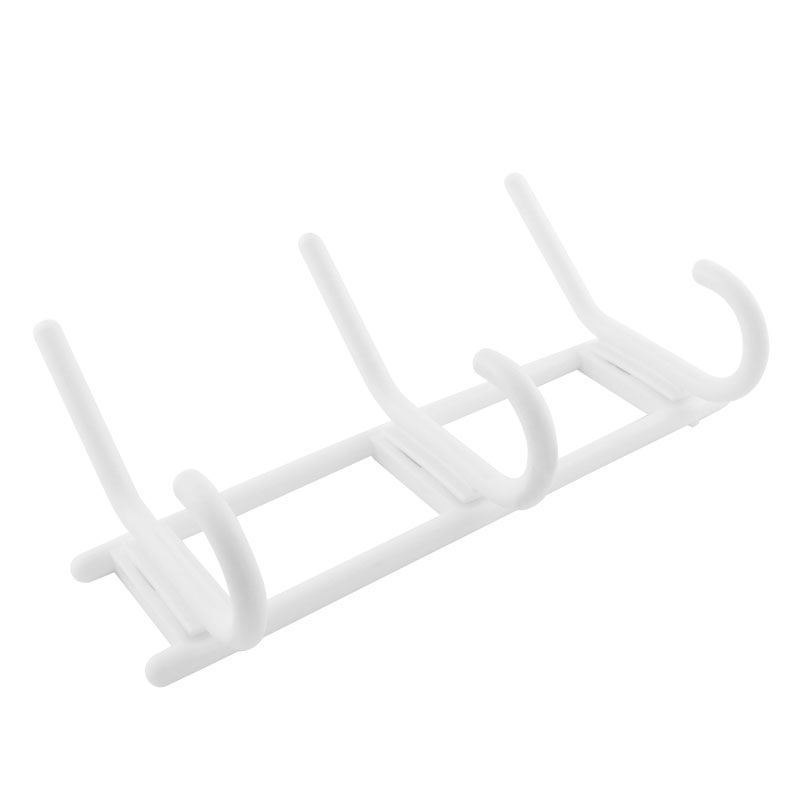 Вешалка 3-х крючковая - Снежно-белый - 16442
