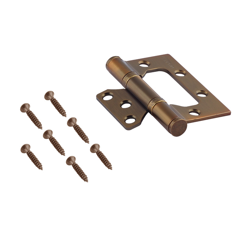 Комплектация и упаковка Петля без врезки 800-3" (75*63*2,5) без колп. цвет Матовый кофе Нора-М