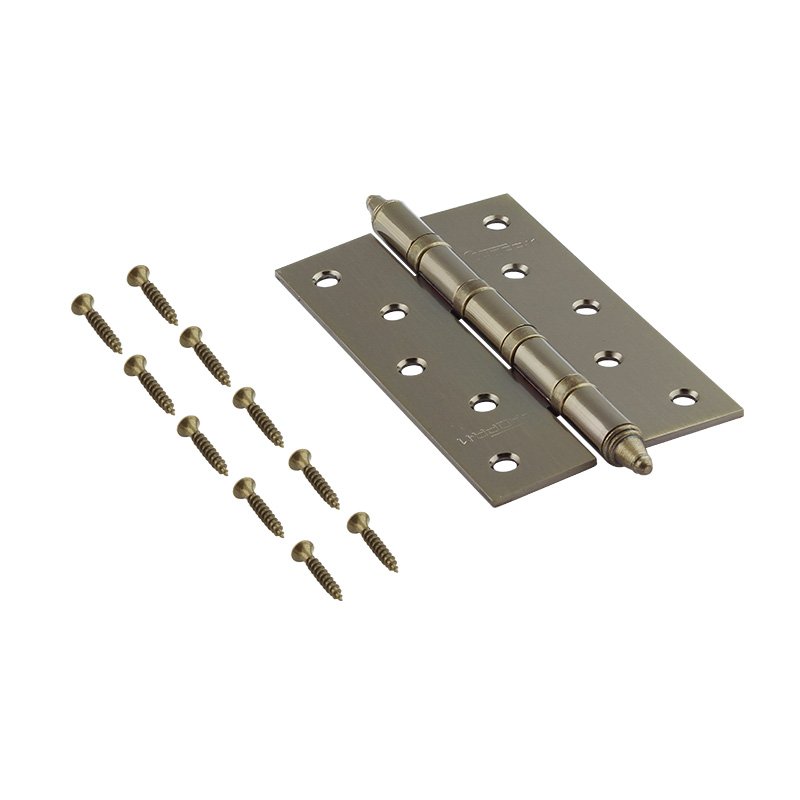 Комплектация и упаковка Петля универсальная 5"-4ВВ (125*75*2,5) с колп. цвет Матовое бронзовое покрытие Нора-М