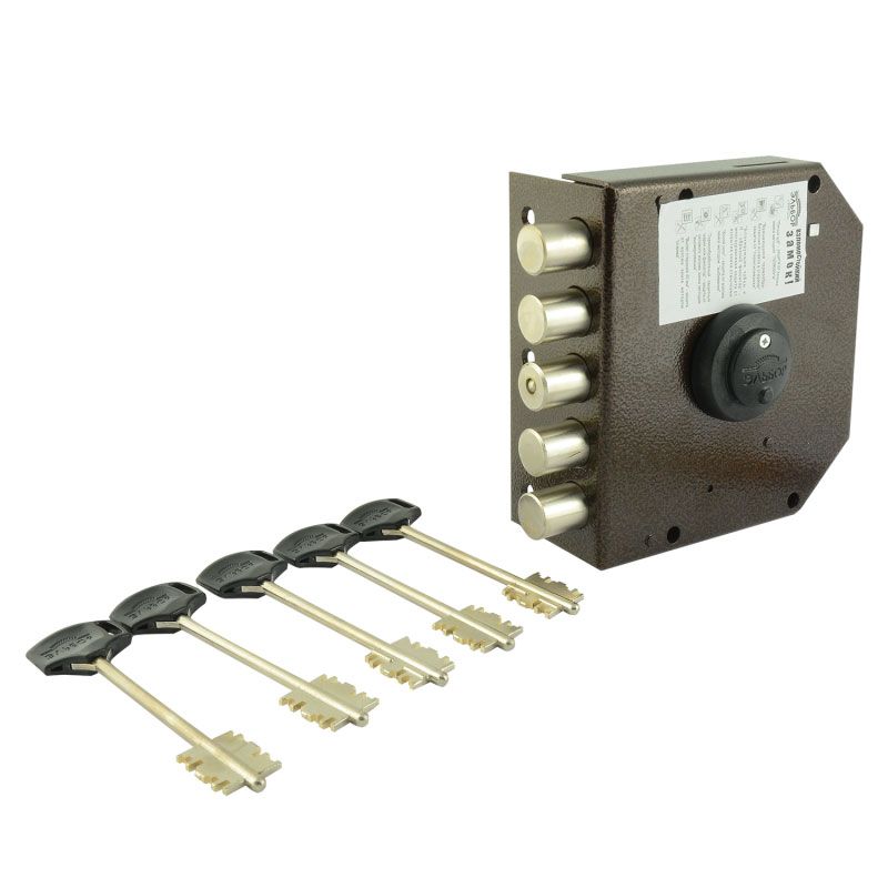 Замок накладной  Эльбор 1.06.51.5.5 - Старая медь - 16214