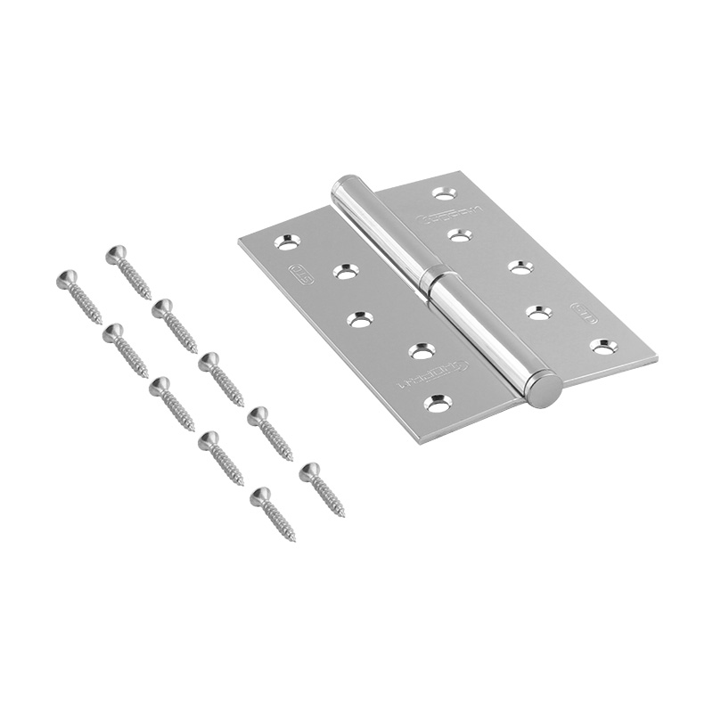 Комплектация и упаковка Петля левая/правая 750-5" STD (120*80*2,5) без колп. цвет Хром Нора-М
