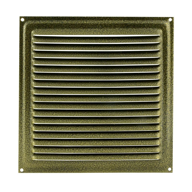 175*175 мм Решетка с сеткой - Старая бронза - 5619