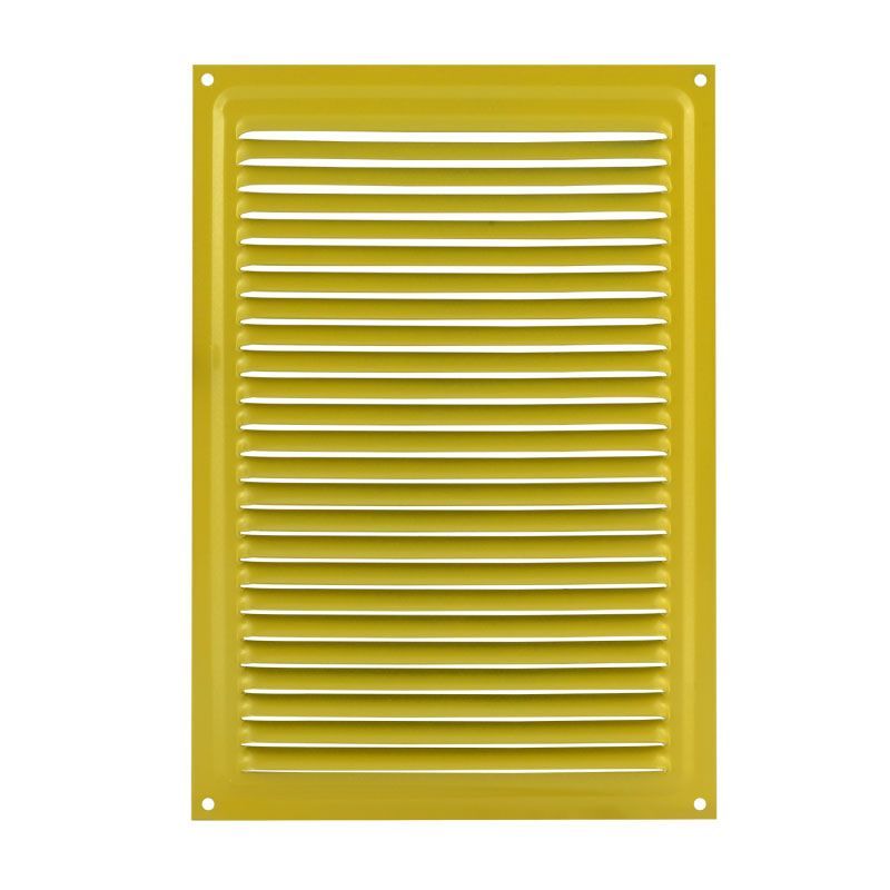Решетка с сеткой 160*230 мм цвет Желтый Нора-М