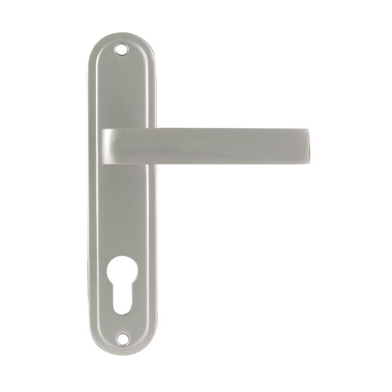 Ручка дверная на планке 126-70 мм - Хром - 9702