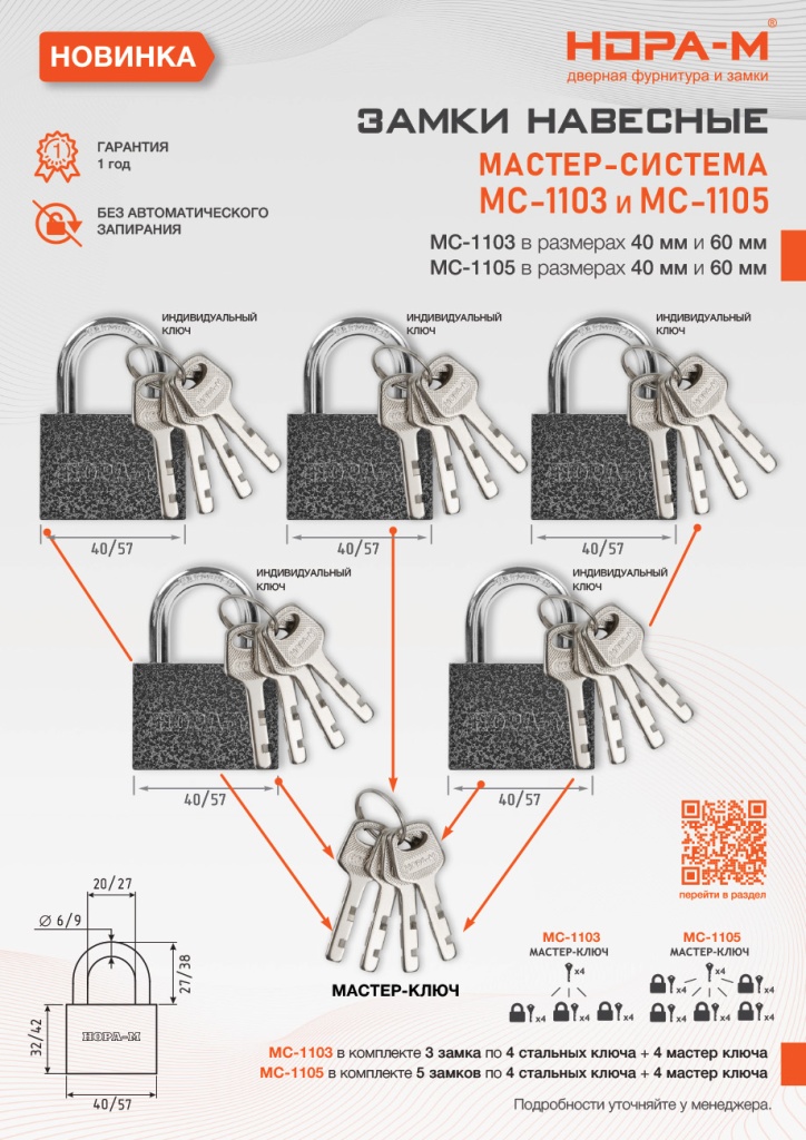 Навесные замки Мастер-система описание комплектации
